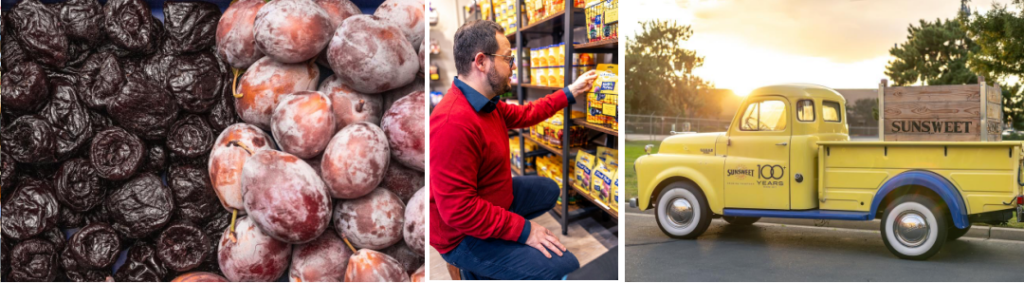 Collage of prunes from Sunsweet Growers Store