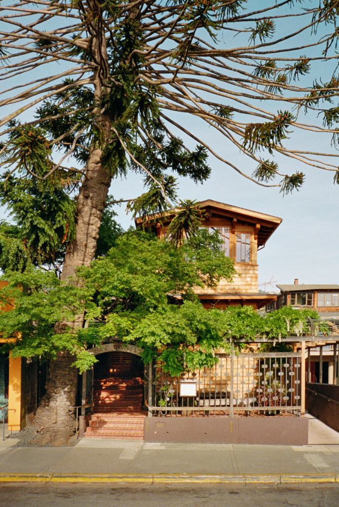 outside of famous bay area restaurant chez panisse