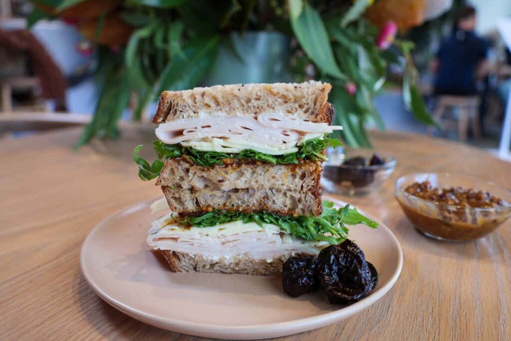 Good turkey sando from Highly Likely Cafe