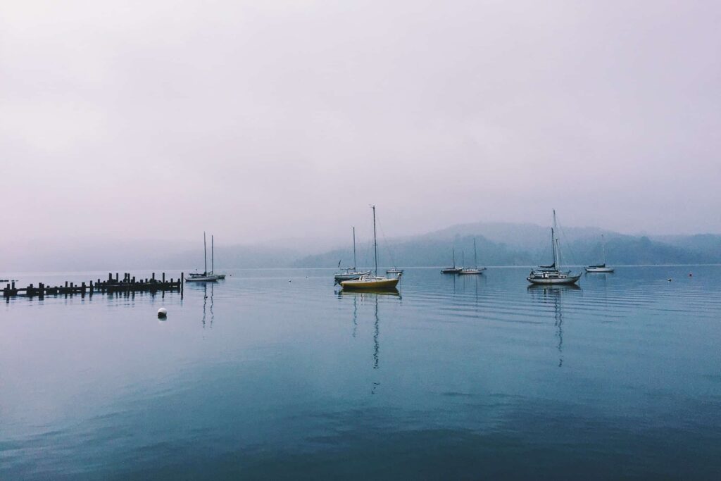 boats in the tomales bay