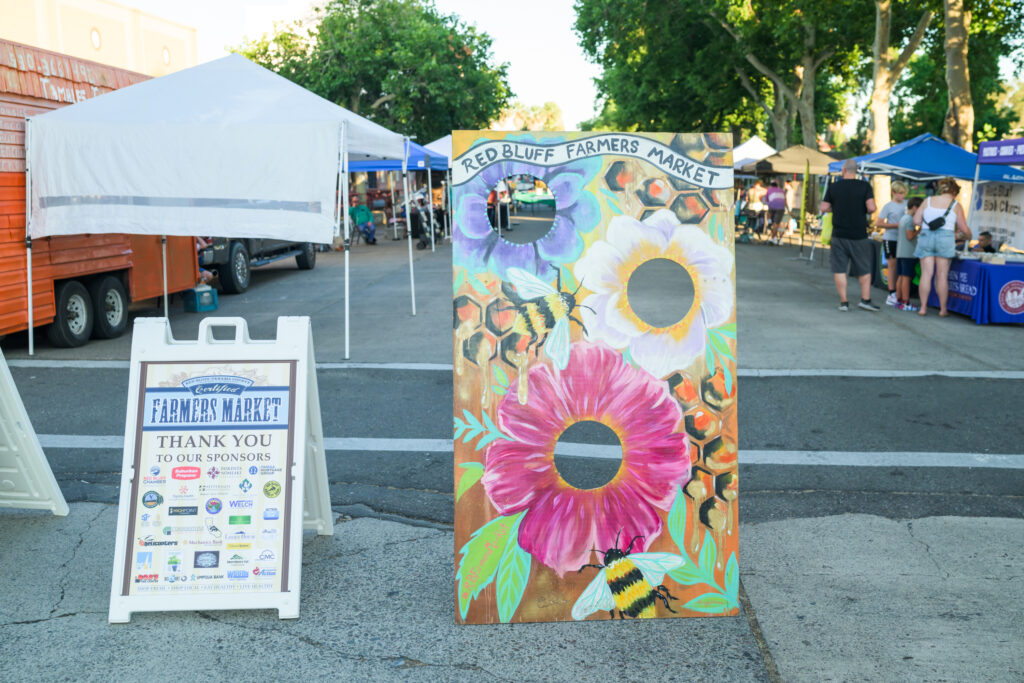 Red Bluff Farmers Market in downtown Red Bluff