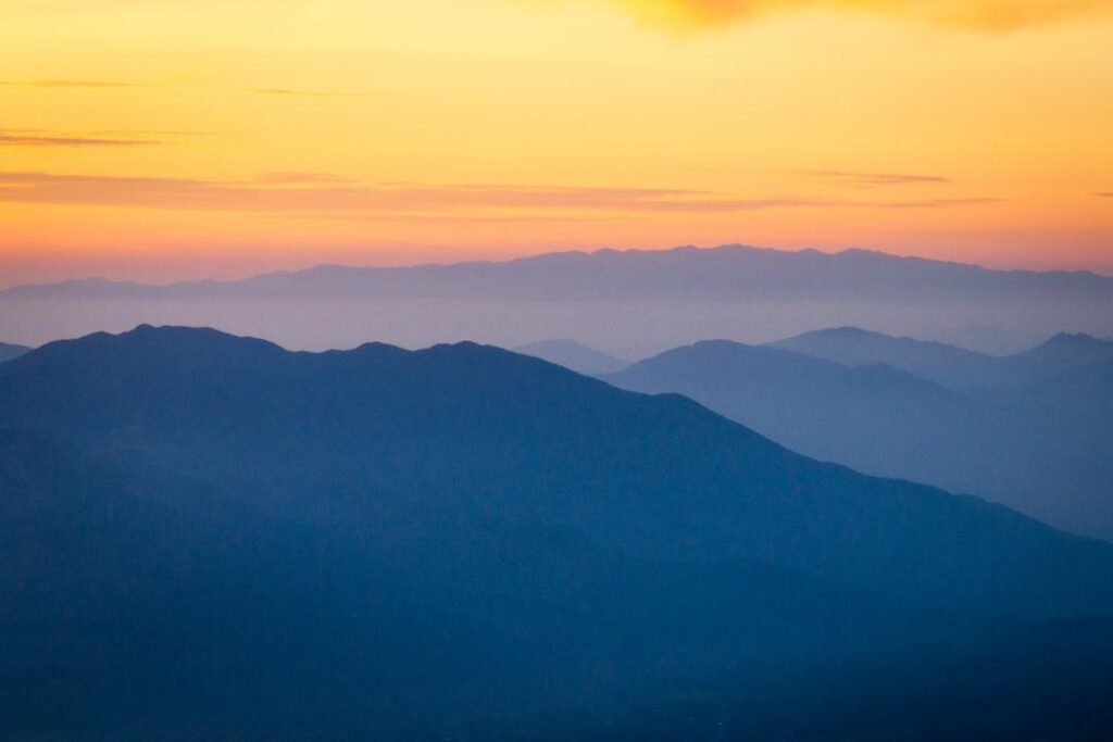 Sunset view of the Pauma Valley 