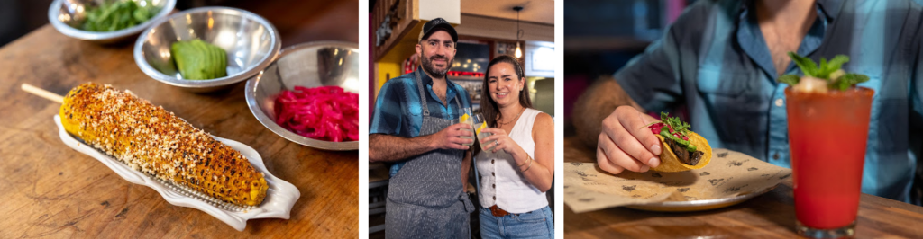 collage of some of the dishes at Nixtaco