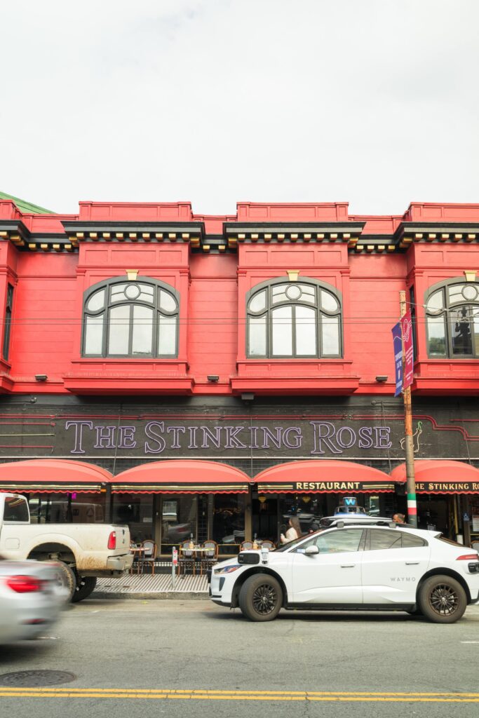 The exterior of The Stinking Rose in San Francisco