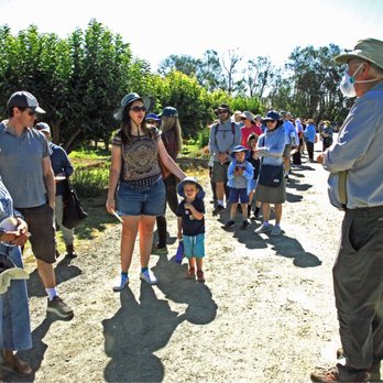 guests at a tasting event at Andy's Orchard in Morgan Hill