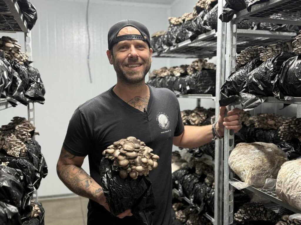 Mighty Cap Mushrooms, a stop on the SLO County Farm Trail