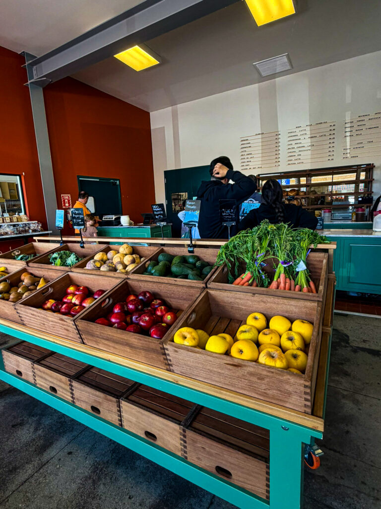 farm produce inside roan mills store