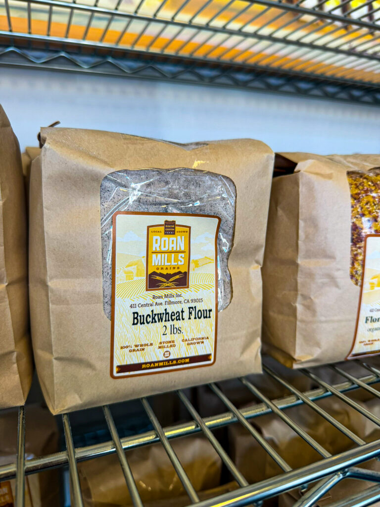 roan mills California milled flour bag
