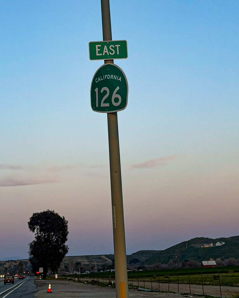 highway 126 sign