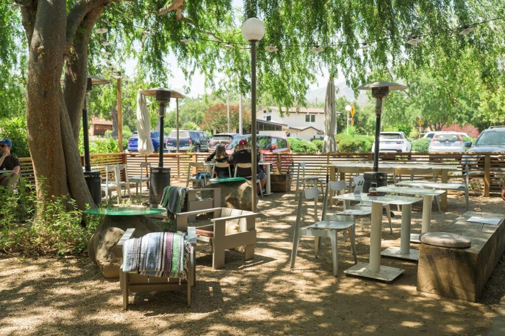 outdoor seating at highly likely in ojai