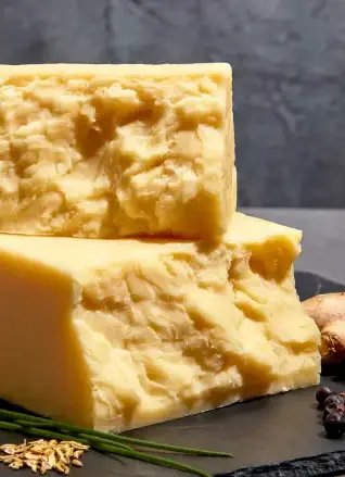chunk of cheese IMAGE COURTESY OF HILMAR CHEESE
